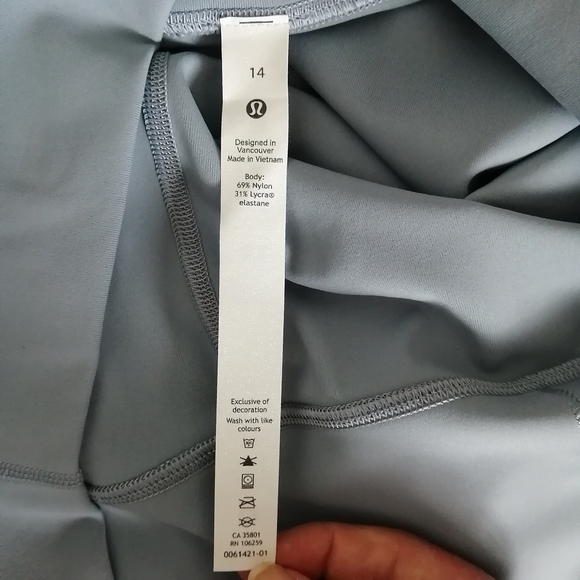 NWT Lululemon Plus Size Wunder Under High Rise 28" Leggings in Chambray Blue 14 - Picture 12 of 16